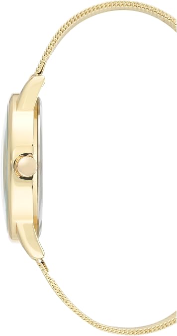 Nine West Women's Floral Dial Mesh Bracelet Watch