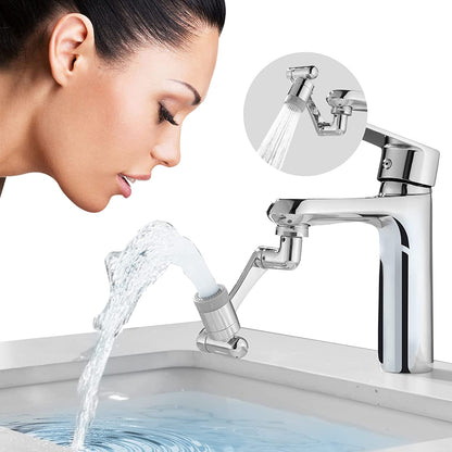 Arm Swivel Faucet Extension - 1080° Rotating Kitchen Sink Tap Extender
