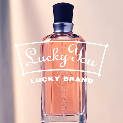 Lucky Brand Lucky You Eau de Toilette for Women, 3.4 fl oz | Women's fresh floral citrus eau de toilette. Perfume with notes of ruby red grapefruit, creamy sandalwood, and peony.