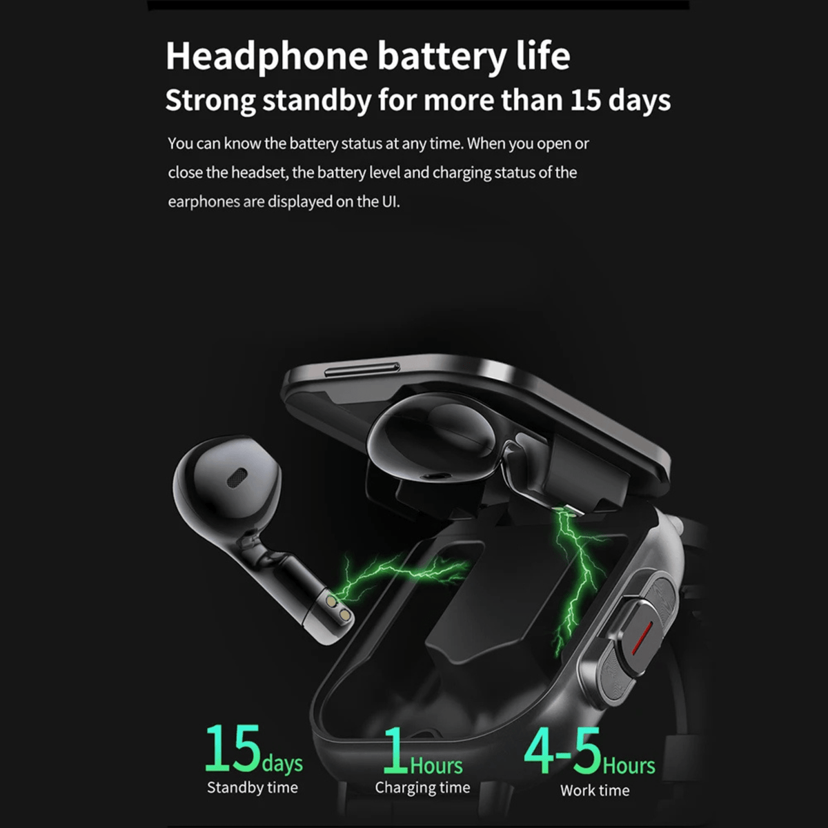 Smartwatch with Earbuds