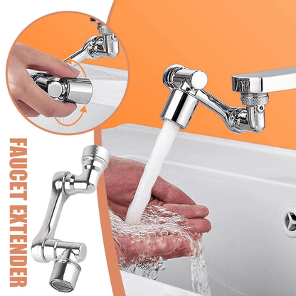 Arm Swivel Faucet Extension - 1080° Rotating Kitchen Sink Tap Extender