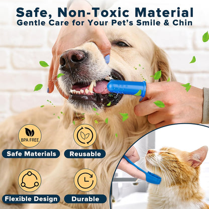 6PCS Pet Grooming & Bath Kit – Dog Washing Gloves, Bath Brush & Shower Grooming Tools
