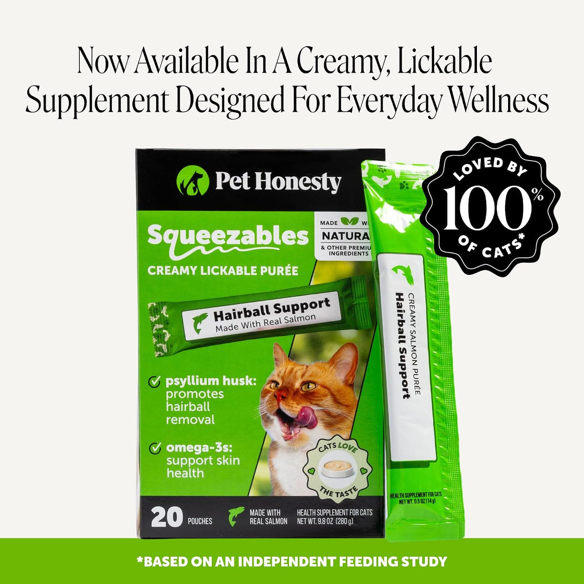 Cat Hairball Remedy Treats – Crunchy & Creamy Hairball Support with Fiber & Fish Oil