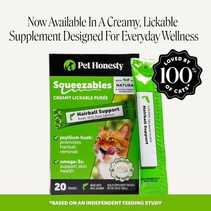 Cat Hairball Remedy Treats – Crunchy & Creamy Hairball Support with Fiber & Fish Oil