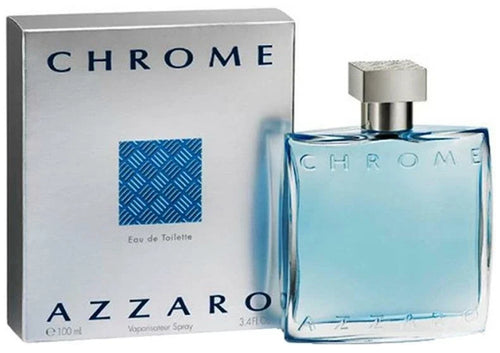 Azzaro Chrome Eau de Toilette for Men 3.4 oz / 100ml Cologne Spray