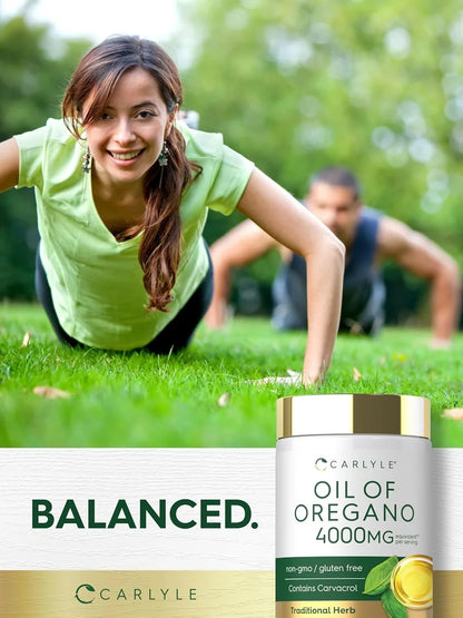 Carlyle Oregano Oil Supplement – 150 Softgels | Carvacrol, Non-GMO & Gluten-Free