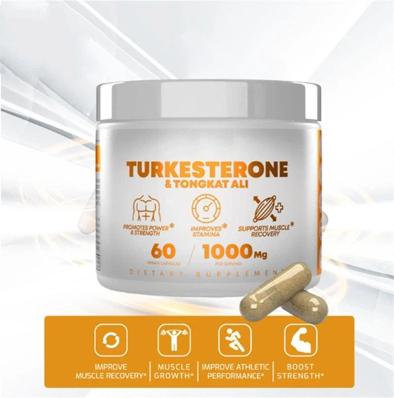 Peak Revival-X Turkesterone + Tongkat Ali 60 Capsules | USA Made Botanical Dietary Supplement