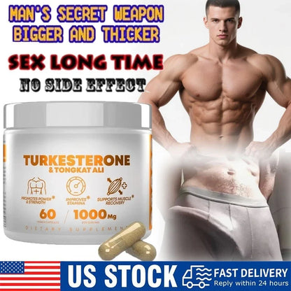 Peak Revival-X Turkesterone + Tongkat Ali 60 Capsules | USA Made Botanical Dietary Supplement