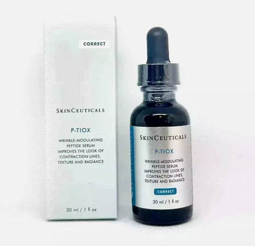 SkinCeuticals P-TIOX serum bottle and packaging on a white background