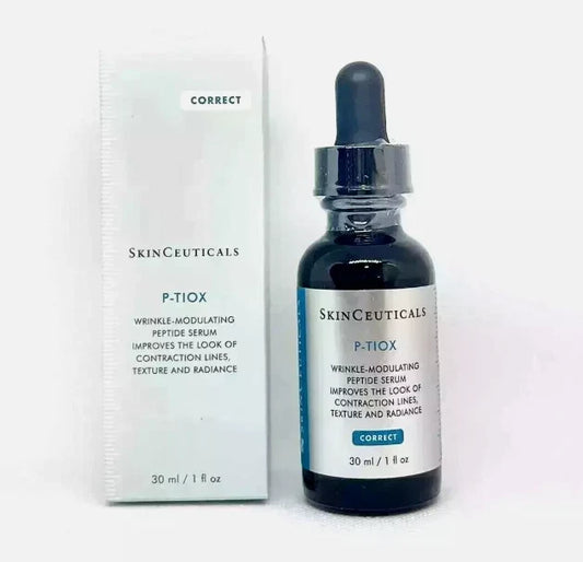 SkinCeuticals P-TIOX serum bottle and packaging on a white background