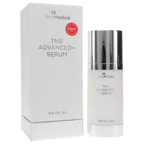 SkinMedica TNS Advanced+ Serum bottle and packaging on a white background