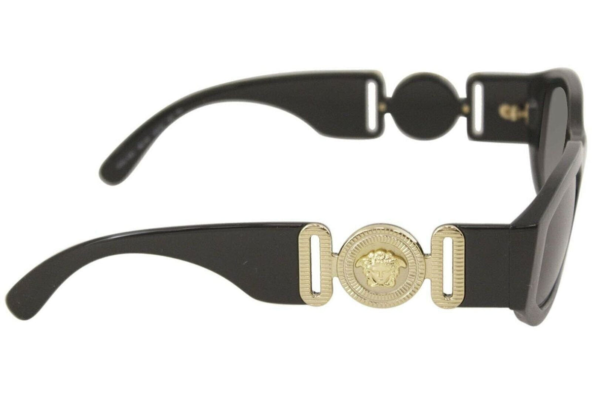 Versace VE4361 GB1/87 53mm Sunglasses – Black Frame &amp; Gray Non-Polarized Lenses