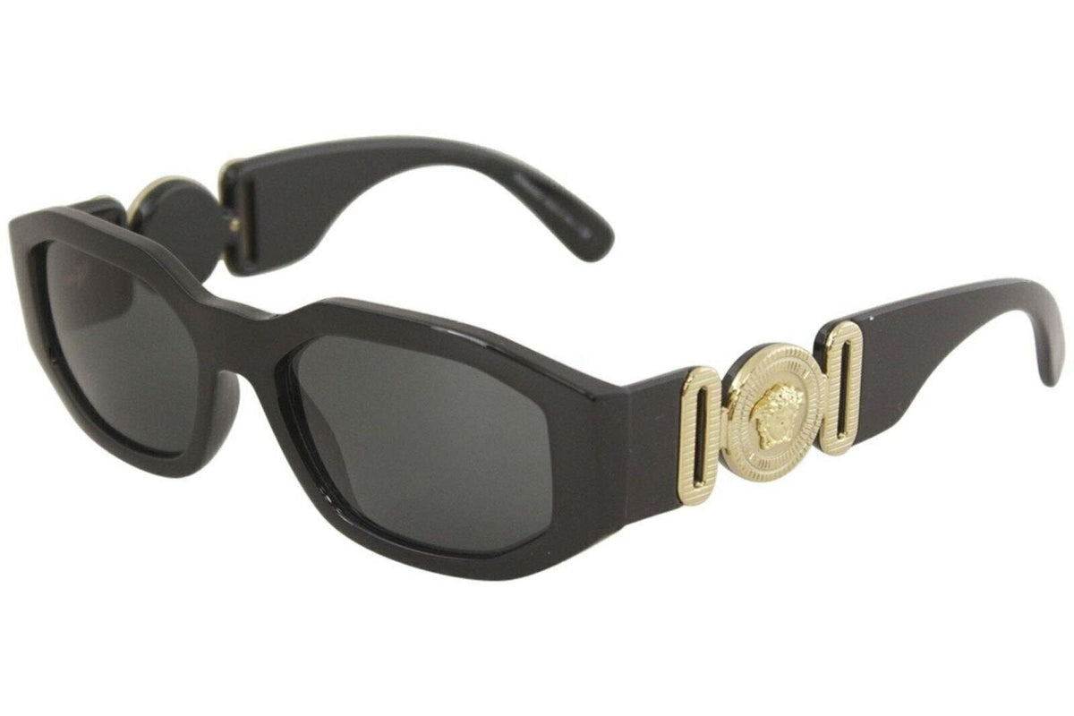Versace VE4361 GB1/87 53mm Sunglasses – Black Frame &amp; Gray Non-Polarized Lenses
