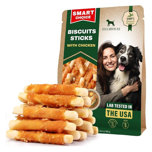 Chicken Wrapped Dog Treat Sticks – Natural Grain-Free Chews, 10.6 oz